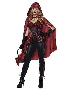 Spirit Halloween Adult Big Bad Red Costume -Girls Costumes Shop 01359058 c