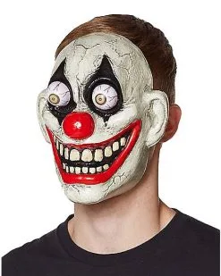 Spirit Halloween Googly Eye Clown Half Mask 3 Spirit Halloween Googly Eye Clown Half Mask -Girls Costumes Shop 01359389 b