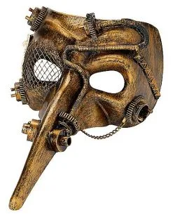 Spirit Halloween Steampunk Plague Doctor Half Mask -Girls Costumes Shop 01361815 c