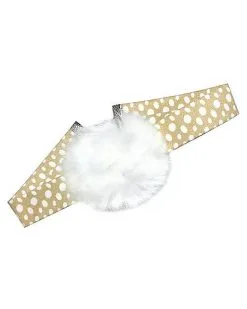 Spirit Halloween Faux Fur Pom Deer Choker Necklace