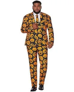 Spirit Halloween Adult Jack-O-Lantern Plus Size Suit