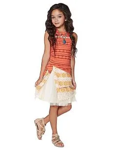 Spirit Halloween Kids Moana Dress Costume - Moana