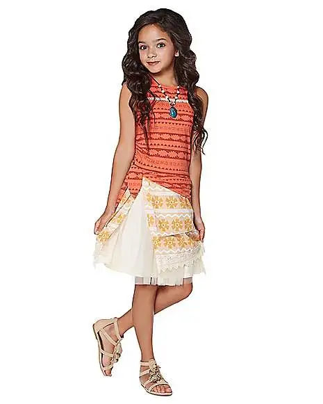 Spirit Halloween Kids Moana Dress Costume - Moana 1 Spirit Halloween Kids Moana Dress Costume - Moana