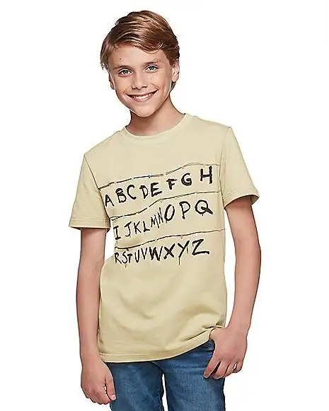 Spirit Halloween Kids Stranger Things Alphabet Wall T Shirt - Stranger Things 1 Spirit Halloween Kids Stranger Things Alphabet Wall T Shirt - Stranger Things
