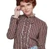 Spirit Halloween Adult Ruffle Barb Shirt - Stranger Things