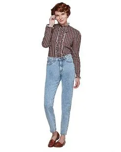 Spirit Halloween Adult Ruffle Barb Shirt - Stranger Things -Girls Costumes Shop 01382225 c