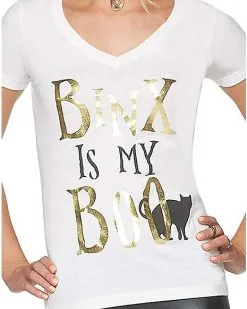 Spirit Halloween Binx Is My Boo T Shirt - Hocus Pocus 6 Spirit Halloween Binx Is My Boo T Shirt - Hocus Pocus -Girls Costumes Shop 01383769 c