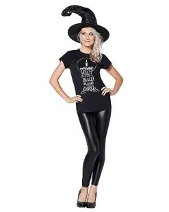 Spirit Halloween Black Flame T Shirt - Hocus Pocus -Girls Costumes Shop 01384130 d