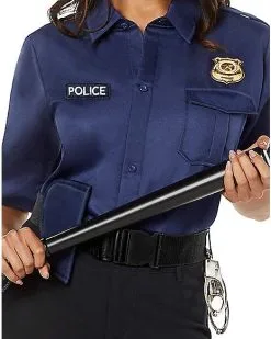 Spirit Halloween Adult Cop Costume Kit -Girls Costumes Shop 01385095 c