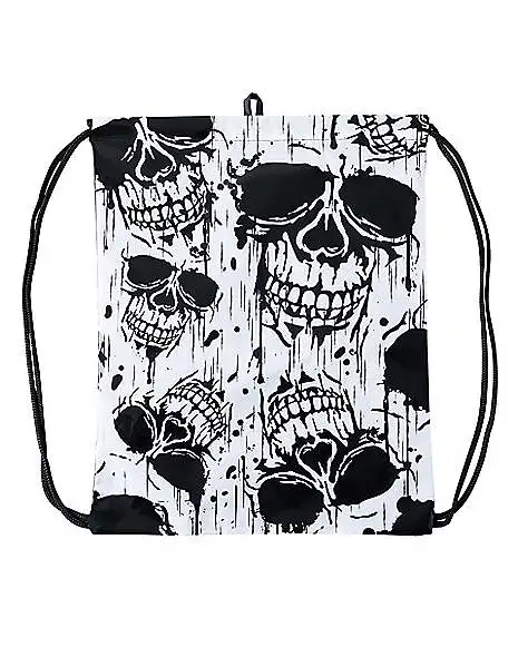 Spirit Halloween Realistic Skull Cinch Bag 1 Spirit Halloween Realistic Skull Cinch Bag