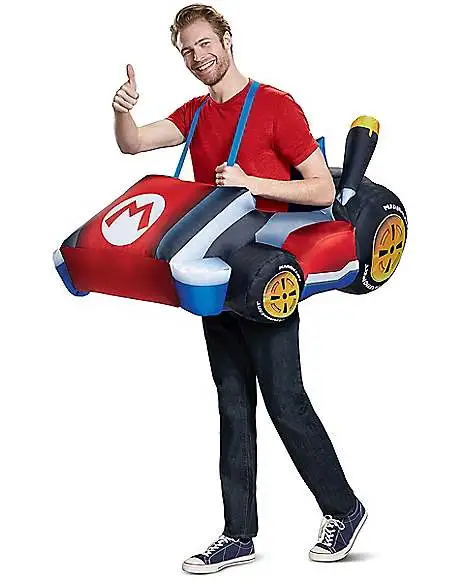 Spirit Halloween Adult Mario Kart Inflatable Costume - Mario Kart 1 Spirit Halloween Adult Mario Kart Inflatable Costume - Mario Kart