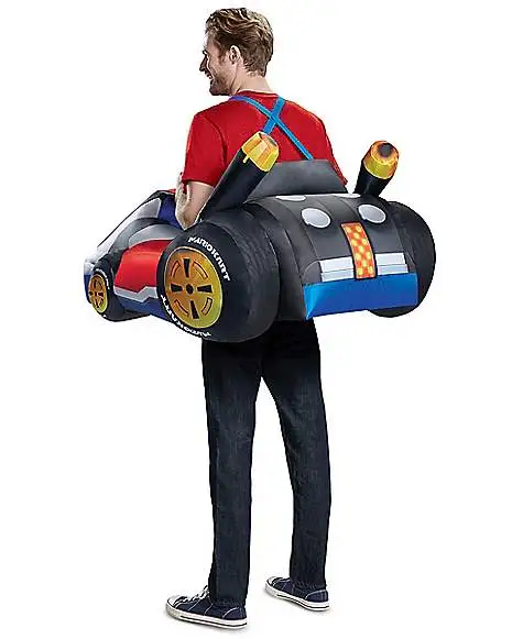 Spirit Halloween Adult Mario Kart Inflatable Costume - Mario Kart 2 Spirit Halloween Adult Mario Kart Inflatable Costume - Mario Kart - Image 2