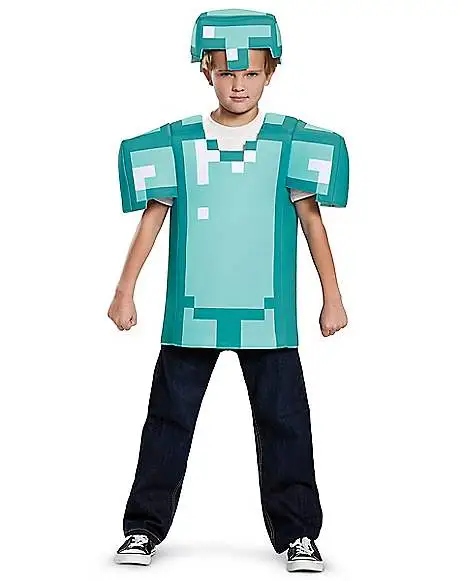 Spirit Halloween Kids Armor Shirt Set - Minecraft 1 Spirit Halloween Kids Armor Shirt Set - Minecraft