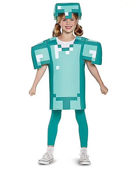 Spirit Halloween Kids Armor Shirt Set - Minecraft 2 Spirit Halloween Kids Armor Shirt Set - Minecraft - Image 2
