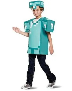 Spirit Halloween Kids Armor Shirt Set - Minecraft 12 Spirit Halloween Kids Armor Shirt Set - Minecraft -Girls Costumes Shop 01396662 e