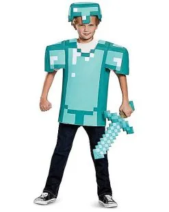 Spirit Halloween Kids Armor Shirt Set - Minecraft 14 Spirit Halloween Kids Armor Shirt Set - Minecraft -Girls Costumes Shop 01396662 g