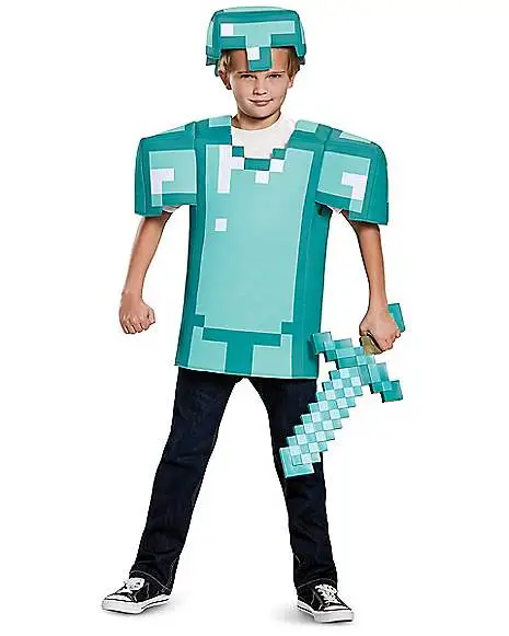 Spirit Halloween Kids Armor Shirt Set - Minecraft 7 Spirit Halloween Kids Armor Shirt Set - Minecraft - Image 7