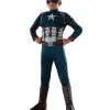 Spirit Halloween Kids Captain America Costume Deluxe - Captain America 3: Civil War