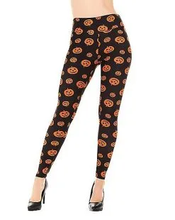 Spirit Halloween Pumpkin Leggings