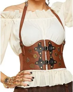 Spirit Halloween Steampunk Waist Cincher -Girls Costumes Shop 01400126 c