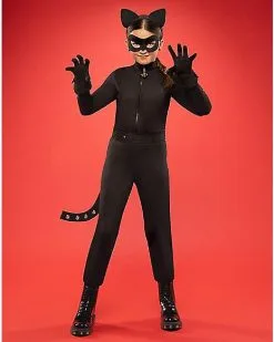 Spirit Halloween Kids Cat Noir Costume - Miraculous Ladybug -Girls Costumes Shop 01407485 f