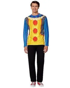 Spirit Halloween Classic Pennywise Long Sleeve T Shirt - It -Girls Costumes Shop 01407873 c