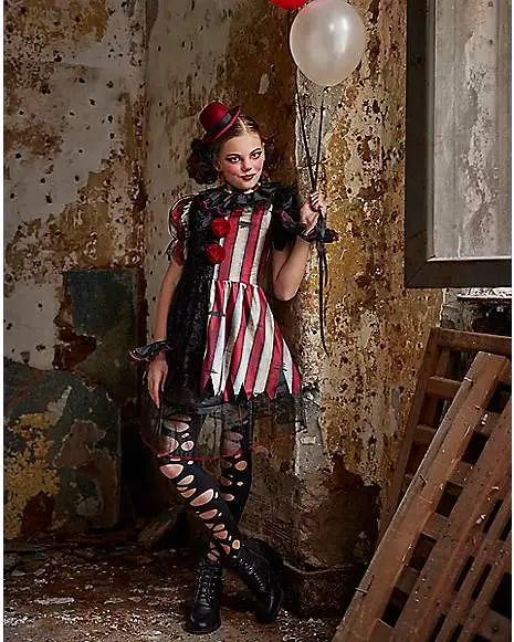 Spirit Halloween Kids Twisted Circus Clown Costume 1 Spirit Halloween Kids Twisted Circus Clown Costume