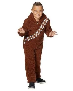 Spirit Halloween Kids Chewbacca One-Piece Costume - Star Wars -Girls Costumes Shop 01413137 c