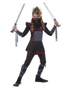 Spirit Halloween Kids Fearless Ninja Costume -Girls Costumes Shop 01414184 c