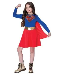 Spirit Halloween Kids Supergirl Dress Costume - DC Comics