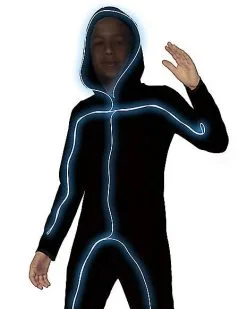 Spirit Halloween Kids Light Up EL Wire Stick Figure Costume -Girls Costumes Shop 01414978 c