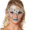 Spirit Halloween Mermaid Shell Diamond Eye Half Mask