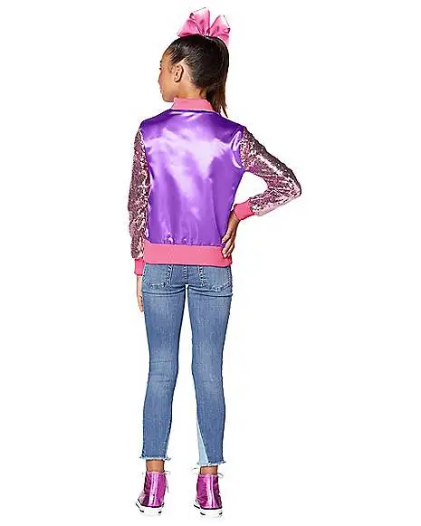 Spirit Halloween Kids JoJo Siwa Bomber Jacket 2 Spirit Halloween Kids JoJo Siwa Bomber Jacket - Image 2