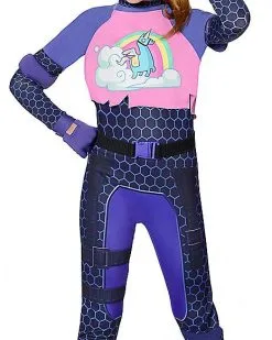 Spirit Halloween Girls Brite Bomber Costume - Fortnite -Girls Costumes Shop 01418292 c