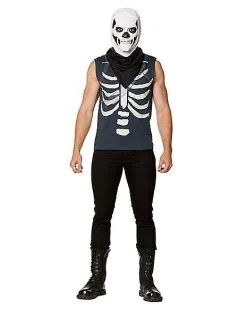 Spirit Halloween Skull Trooper Kit - Fortnite -Girls Costumes Shop 01418722 c