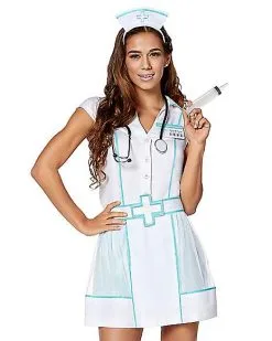 Spirit Halloween Adult Nurse B. Fierce Costume 6 Spirit Halloween Adult Nurse B. Fierce Costume -Girls Costumes Shop 01424811 c