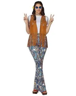 Spirit Halloween Fringed Hippie Vest 11 Spirit Halloween Fringed Hippie Vest -Girls Costumes Shop 01425743 c