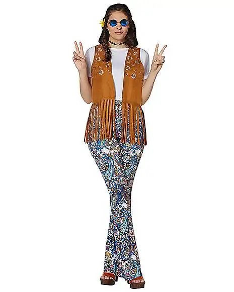 Spirit Halloween Fringed Hippie Vest 6 Spirit Halloween Fringed Hippie Vest - Image 6