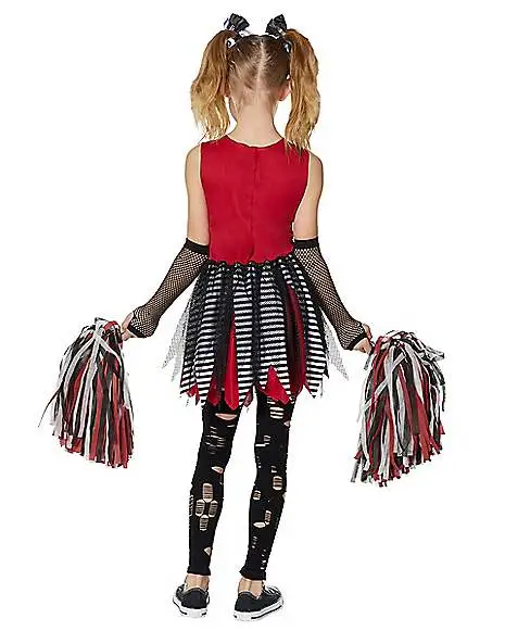 Spirit Halloween Kids Zombie Cheerleader Costume 2 Spirit Halloween Kids Zombie Cheerleader Costume - Image 2