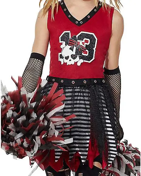Spirit Halloween Kids Zombie Cheerleader Costume 3 Spirit Halloween Kids Zombie Cheerleader Costume - Image 3