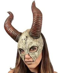Spirit Halloween Voodoo Horn Half Mask -Girls Costumes Shop 01433622 c