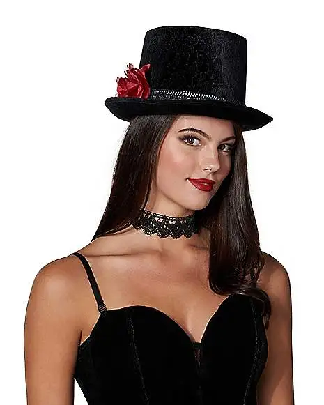 Spirit Halloween Sugar Skull Top Hat 2 Spirit Halloween Sugar Skull Top Hat - Image 2