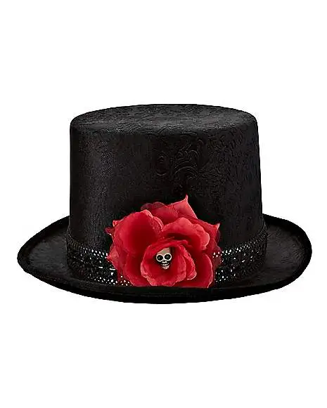 Spirit Halloween Sugar Skull Top Hat 4 Spirit Halloween Sugar Skull Top Hat - Image 4