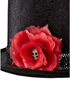 Spirit Halloween Sugar Skull Top Hat 9 Spirit Halloween Sugar Skull Top Hat -Girls Costumes Shop 01433754 e