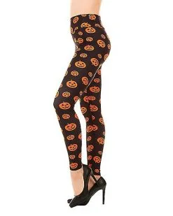 Spirit Halloween Pumpkin Leggings -Girls Costumes Shop 01434281 b