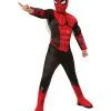 Spirit Halloween Kids Black And Red Spider-Man Deluxe Costume - Spider-Man: Far From Ho
