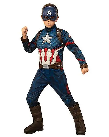 Spirit Halloween Kids Captain America Deluxe Costume - Avengers: Endgame 1 Spirit Halloween Kids Captain America Deluxe Costume - Avengers: Endgame