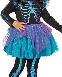 Spirit Halloween Toddler Oil Slick Skeleton Costume -Girls Costumes Shop 01436377 c