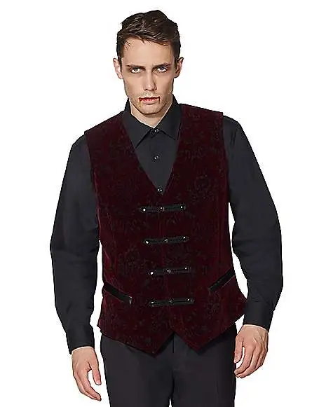 Spirit Halloween Velvet Victorian Vampire Vest 1 Spirit Halloween Velvet Victorian Vampire Vest