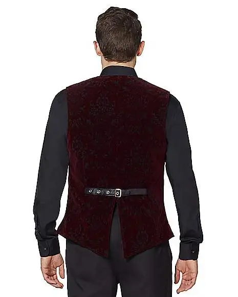 Spirit Halloween Velvet Victorian Vampire Vest 2 Spirit Halloween Velvet Victorian Vampire Vest - Image 2